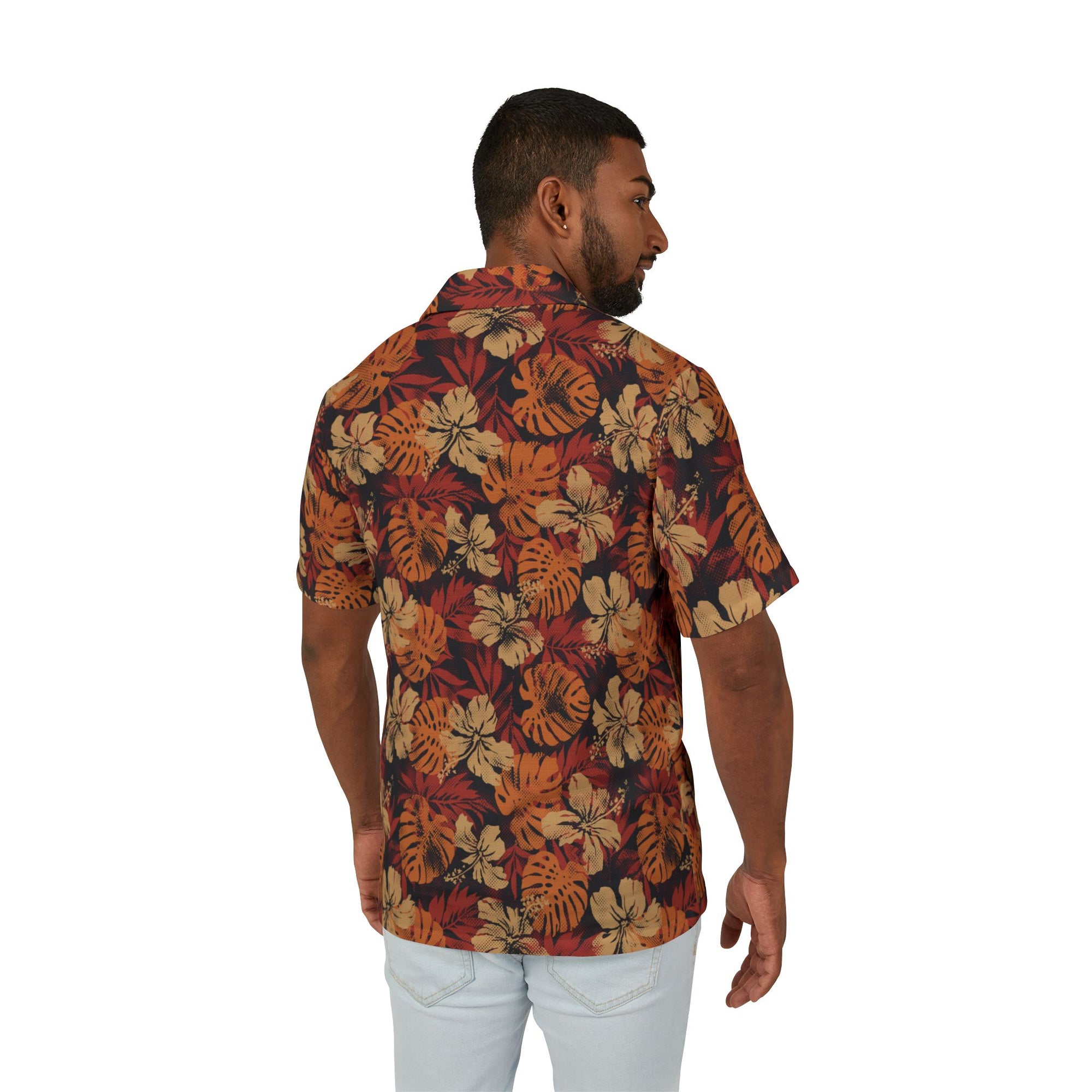 Hawaiian Camp Shirt - Lalomanu Ember - AU/NZ/USA