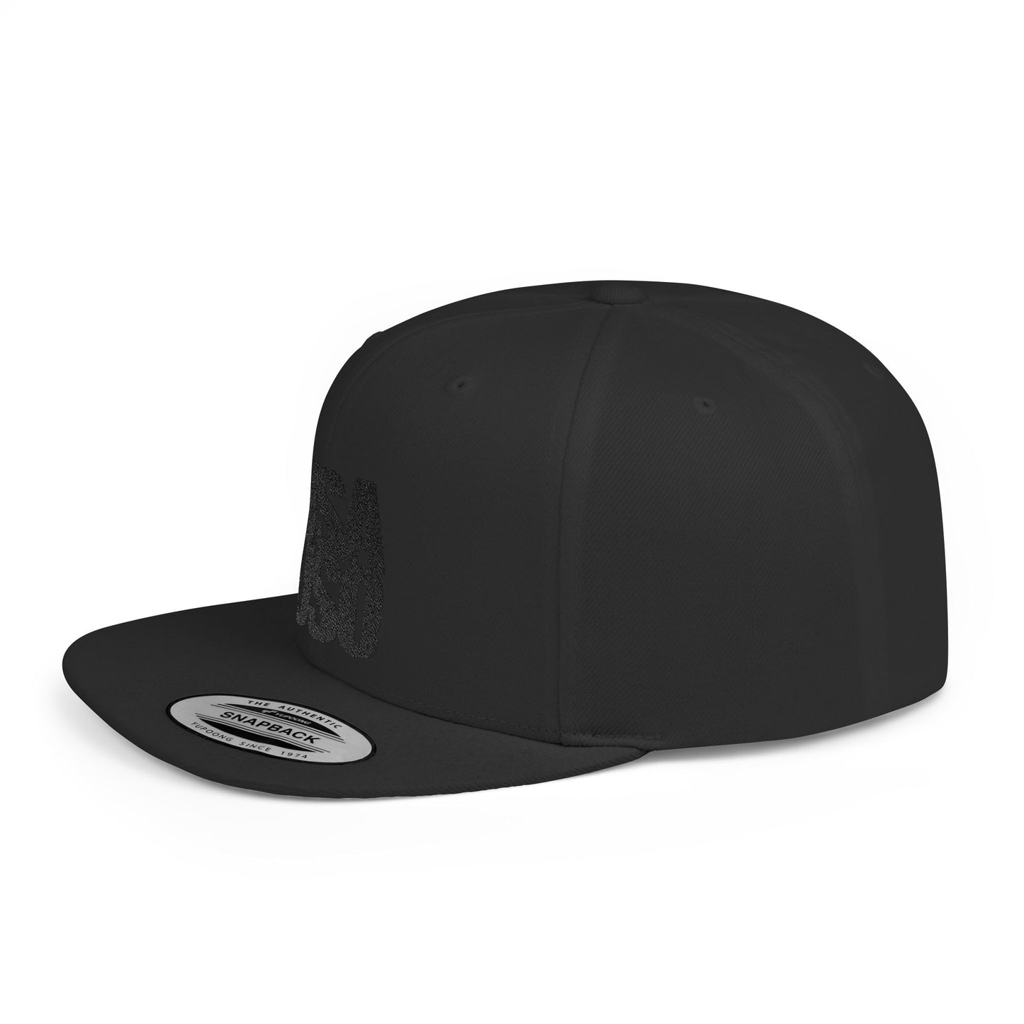 Flat Bill Snapback Hat — USA USO - Black Embroidery - AU/NZ/USA