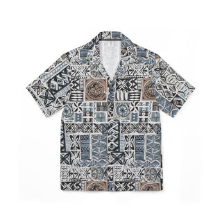 Hawaiian Camp Shirt - Elei Steel - AU/NZ/USA