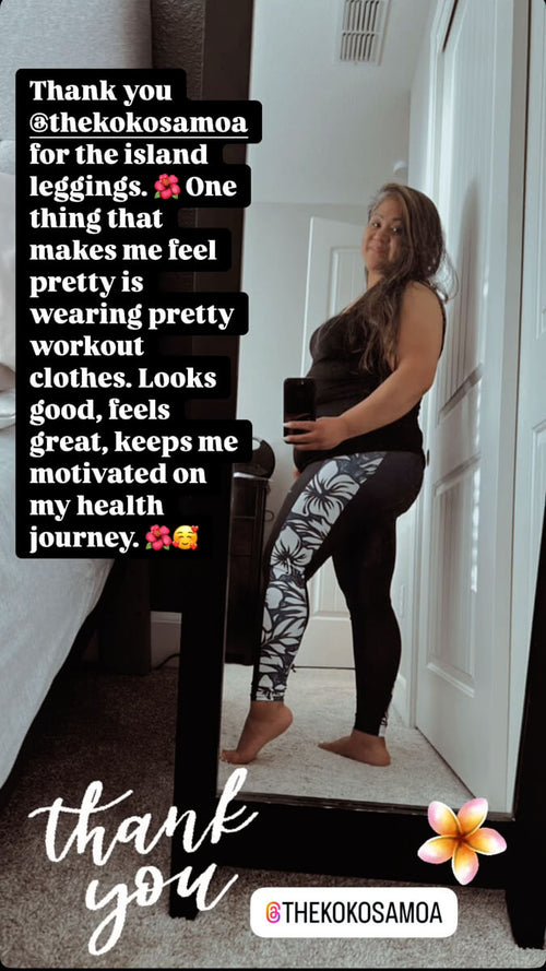 IslandFlex Mid-Rise Leggings - Falefa Breeze - AU/NZ/USA