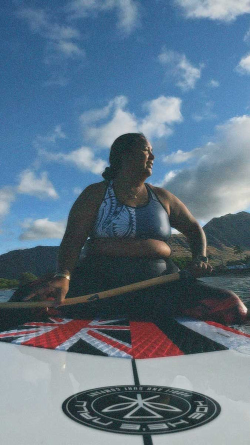 Islandflex Seamless Sports Bra - Blue Bloom - AU/NZ/USA