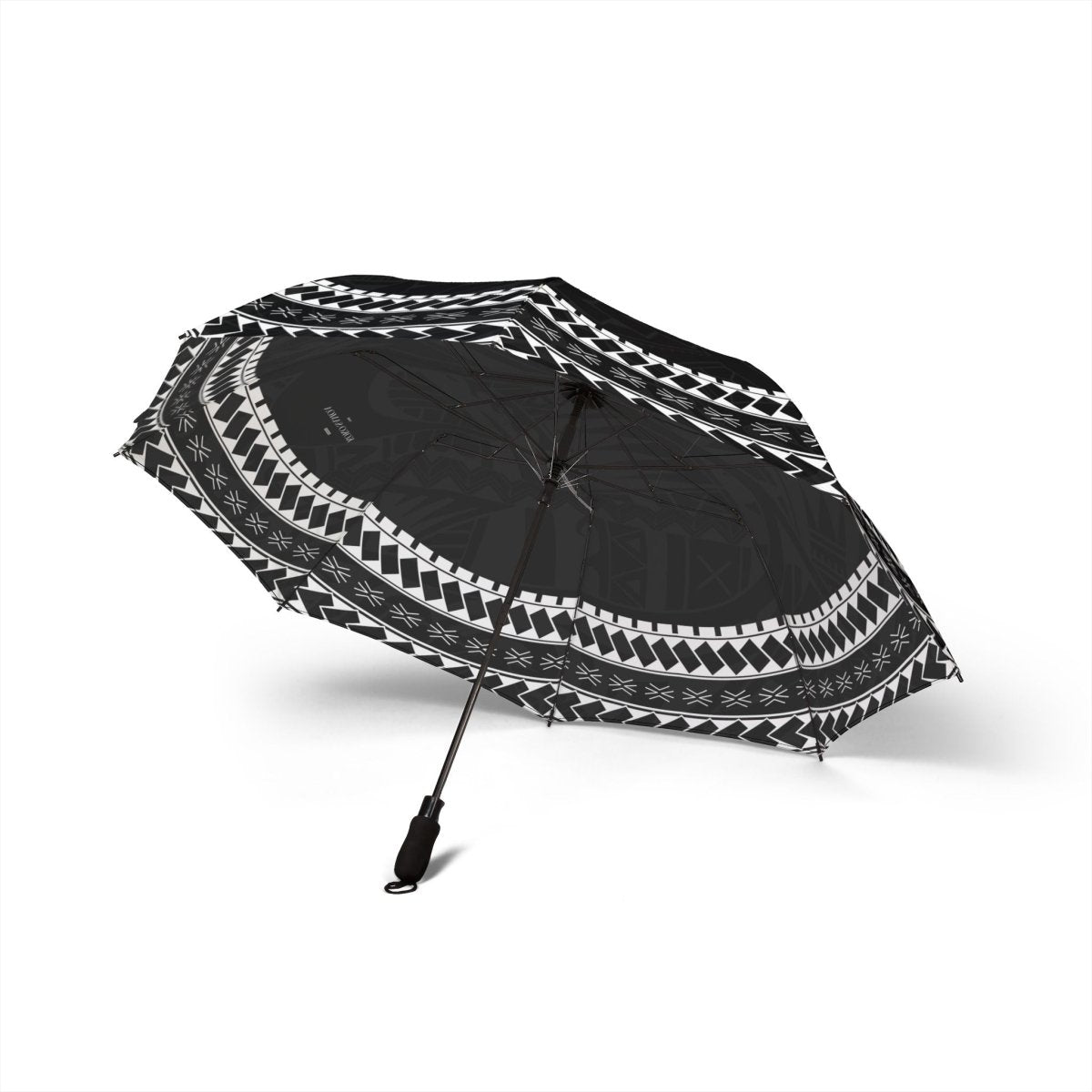 Artsadd PasifikaOne Warrior umbrella, 48-inch (122cm) rain umbrella with vibrant Polynesian-inspired design, suitable for AU/NZ.