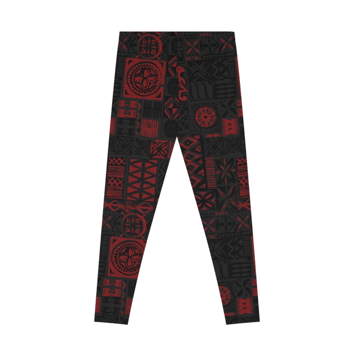 IslandFlex Leggings - Elei Red - AU/NZ/USA - The Koko Samoa