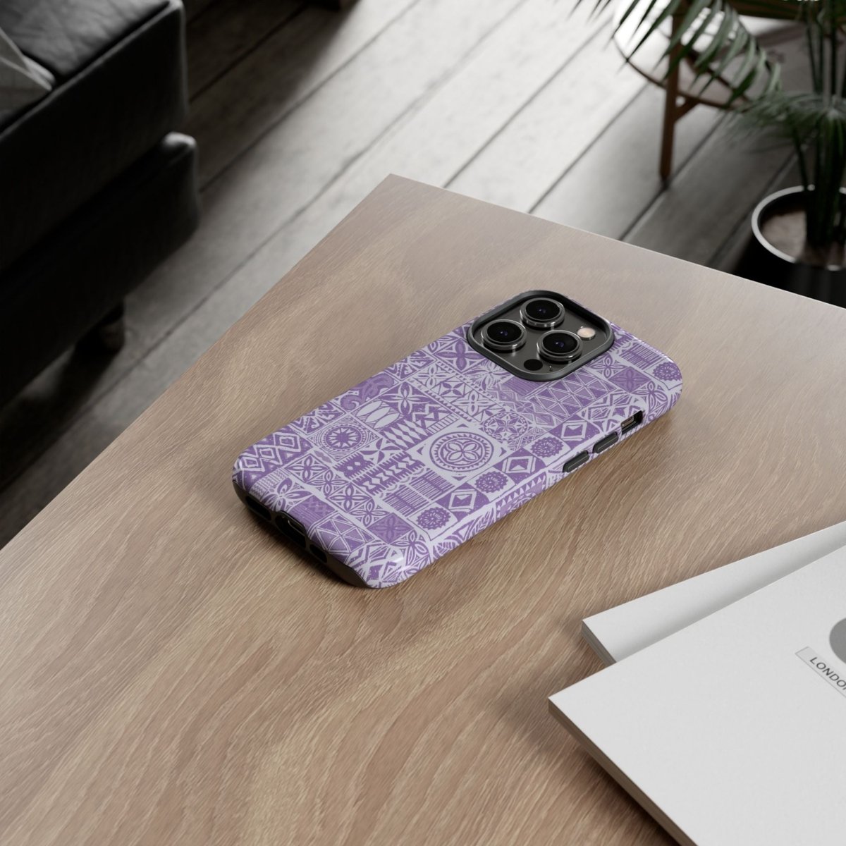 iPhone Tough Phone Case - Lavender Elei - AU/NZ/USA - The Koko Samoa