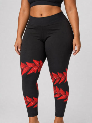 2XL to 6XL Leggings - Ula Fala - AU/NZ - The Koko Samoa