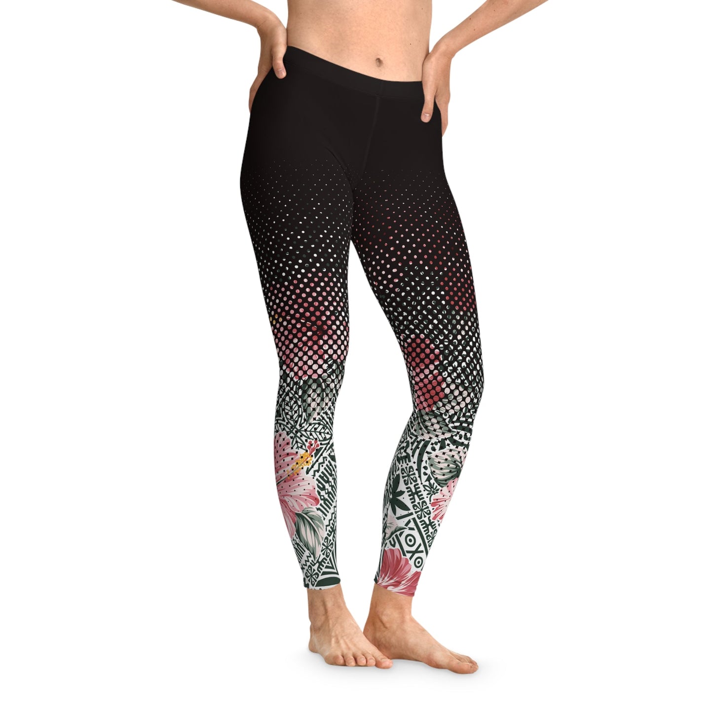 IslandFlex Leggings - Solosolo Blooms - AU/NZ/USA - The Koko Samoa