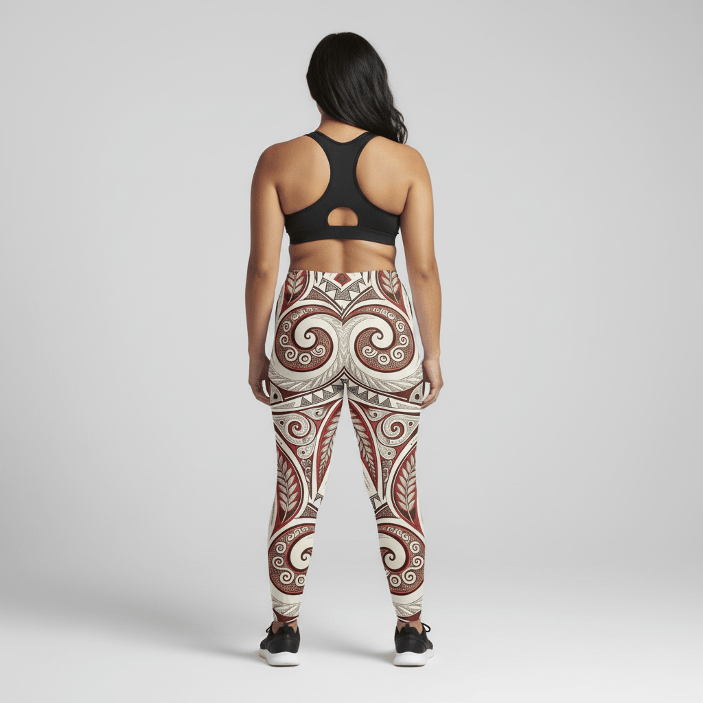 IslandFlex Mid - Rise Leggings - Firecrest - AU/NZ/USA - The Koko Samoa