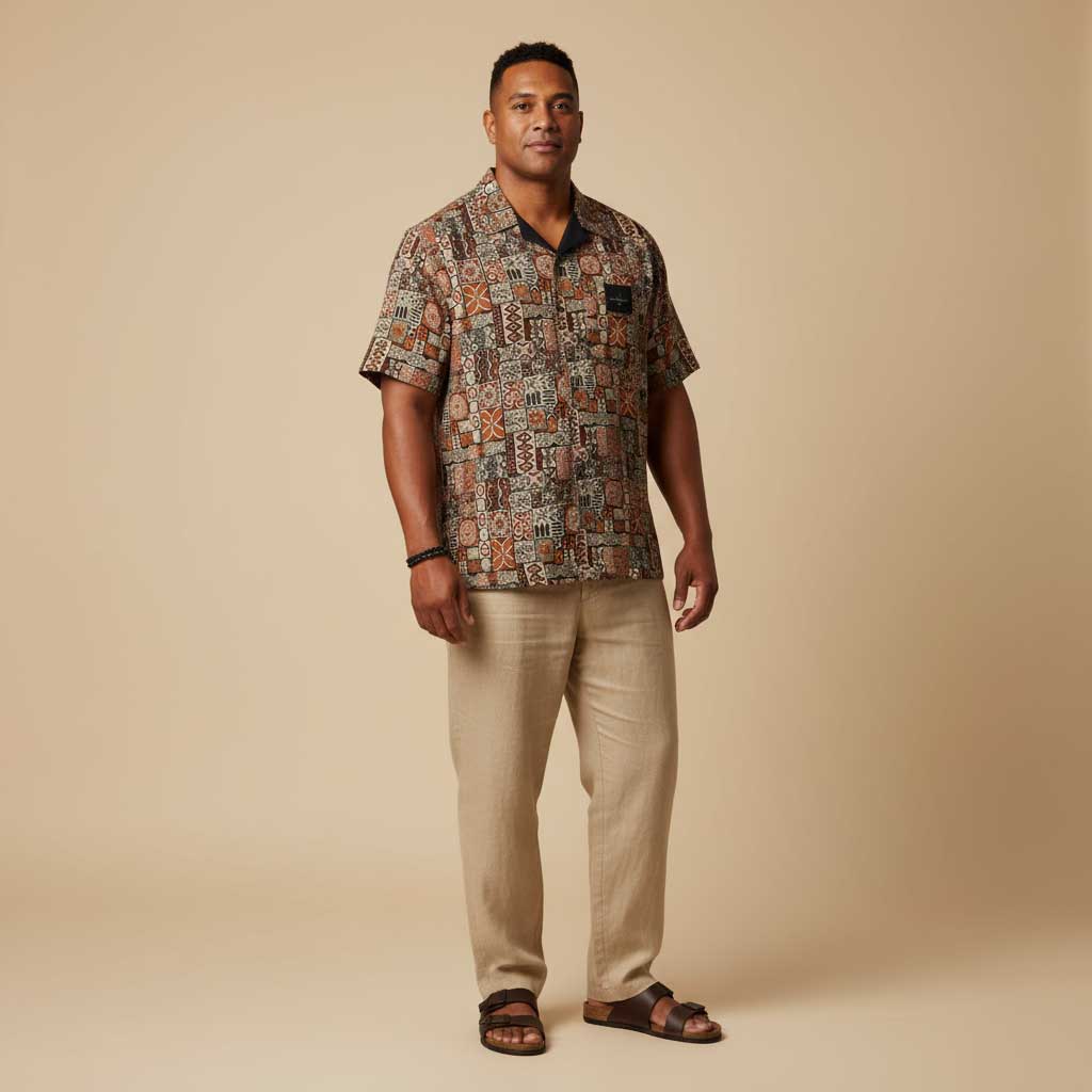 KoaTech™ - Hawaiian Button-Down Shirt - Elei - AU/NZ/USA