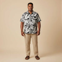 KoaTech™ - Hawaiian Button - Down Shirt - Falealili Shades - AU/NZ/USA - The Koko Samoa