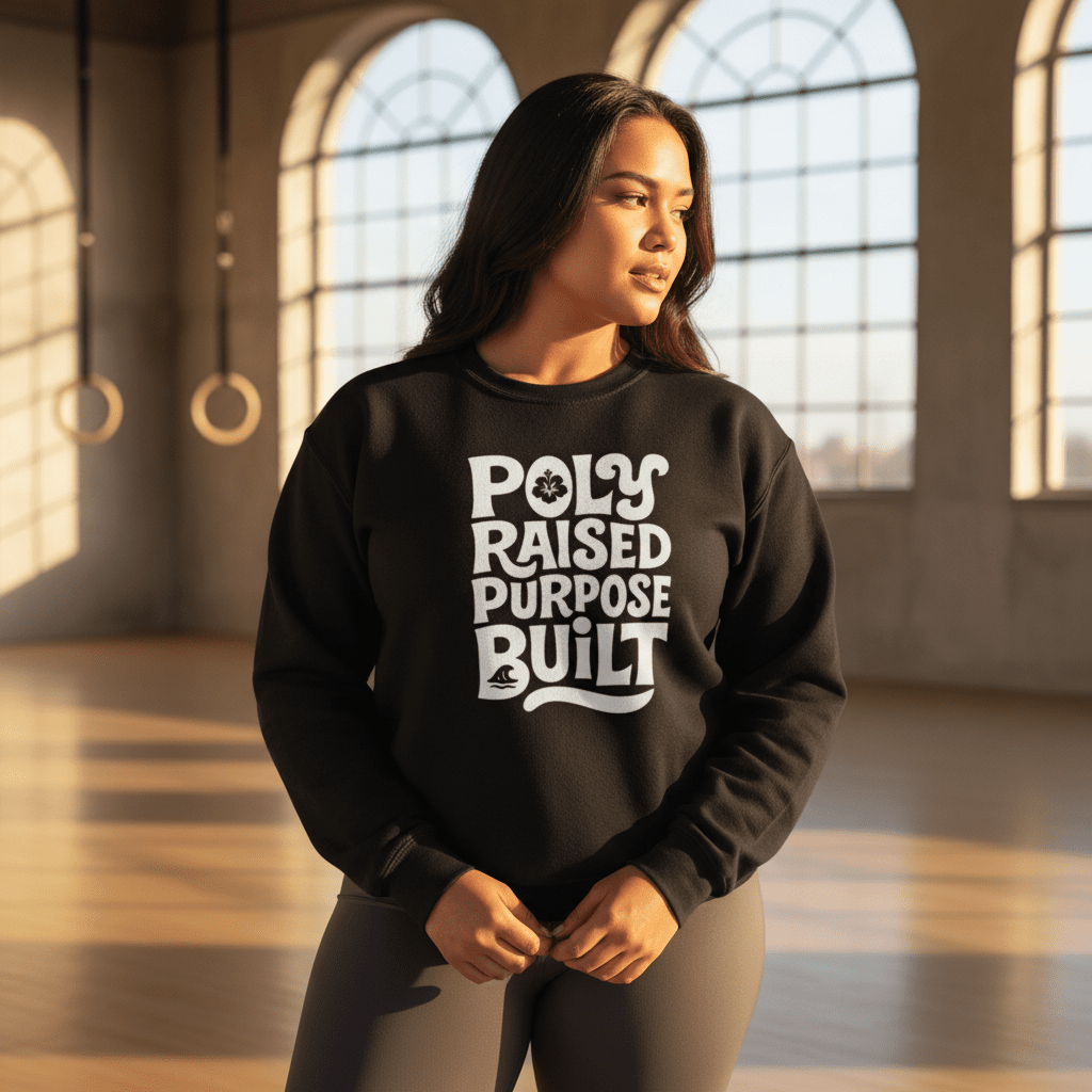 Unisex Heavy Sweatshirt - Poly Raised - Personalized - USA - The Koko Samoa