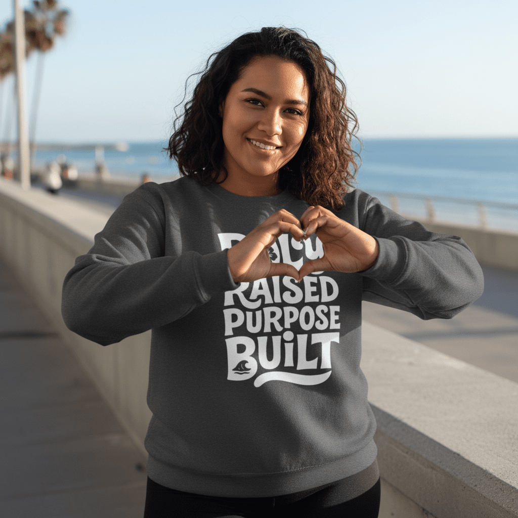 Unisex Heavy Sweatshirt - Poly Raised - Personalized - USA - The Koko Samoa