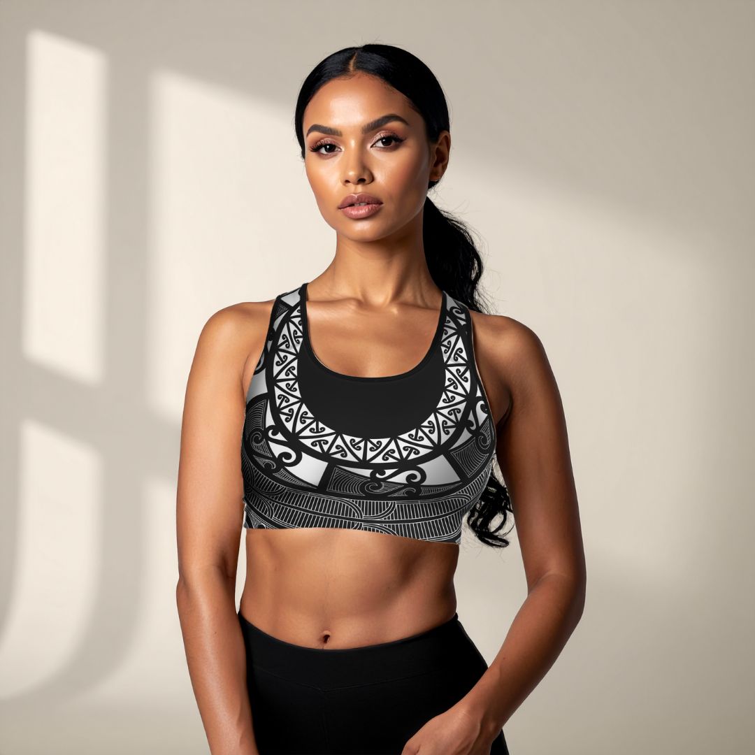 PasifikaOne Seamless Sports Bra - Maori - AU/NZ/USA - The Koko Samoa