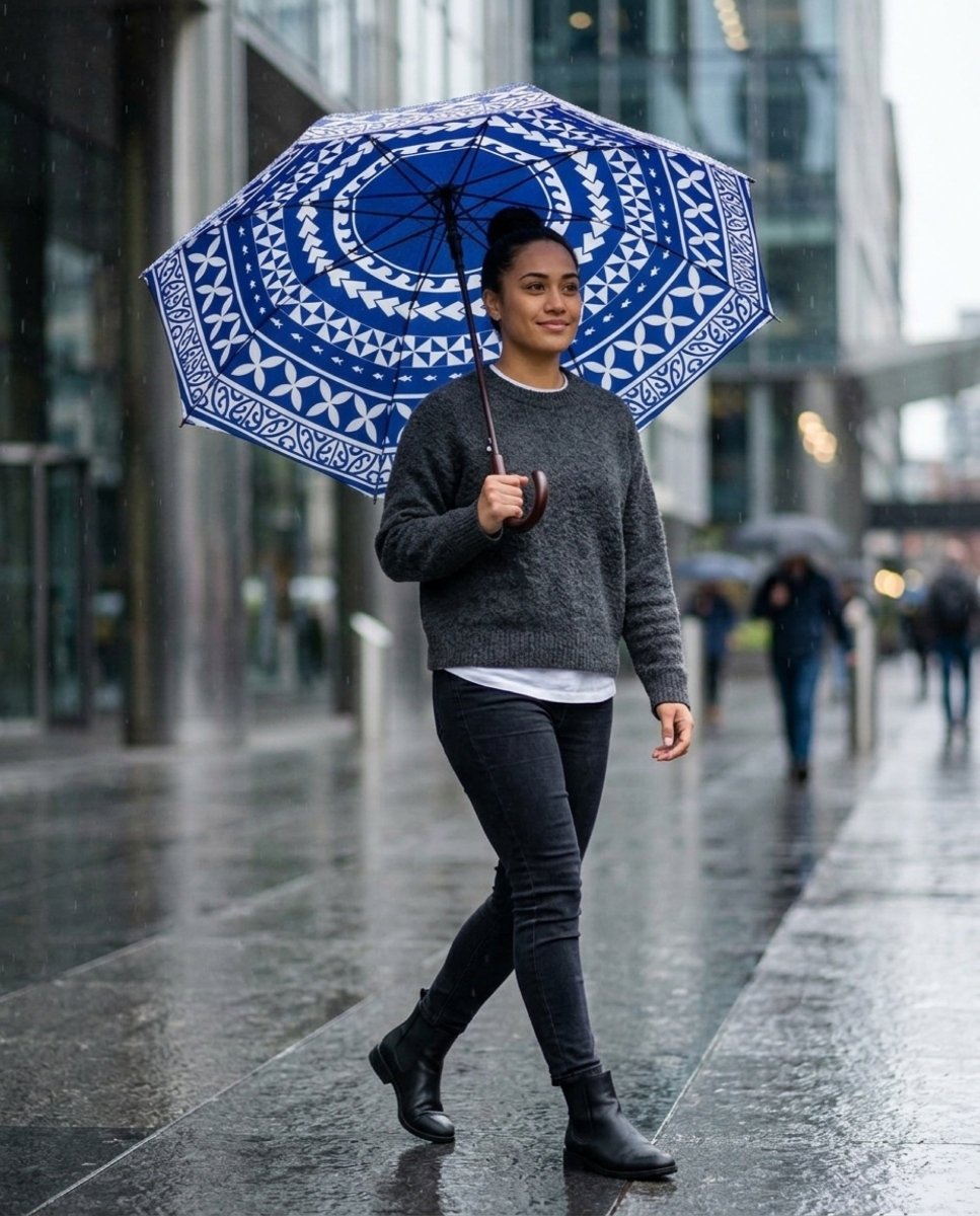 Umbrella - 48"/122cm - United Blue - AU/NZ - The Koko Samoa