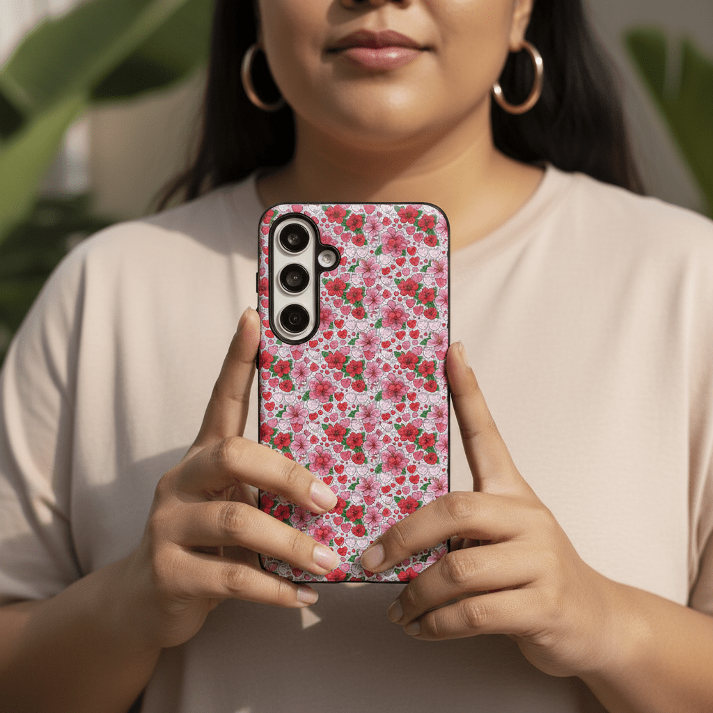 Samsung Tough Phone Case by WOYC featuring Love & Aute design, durable protective cover for mobile phones in AU/NZ/USA.