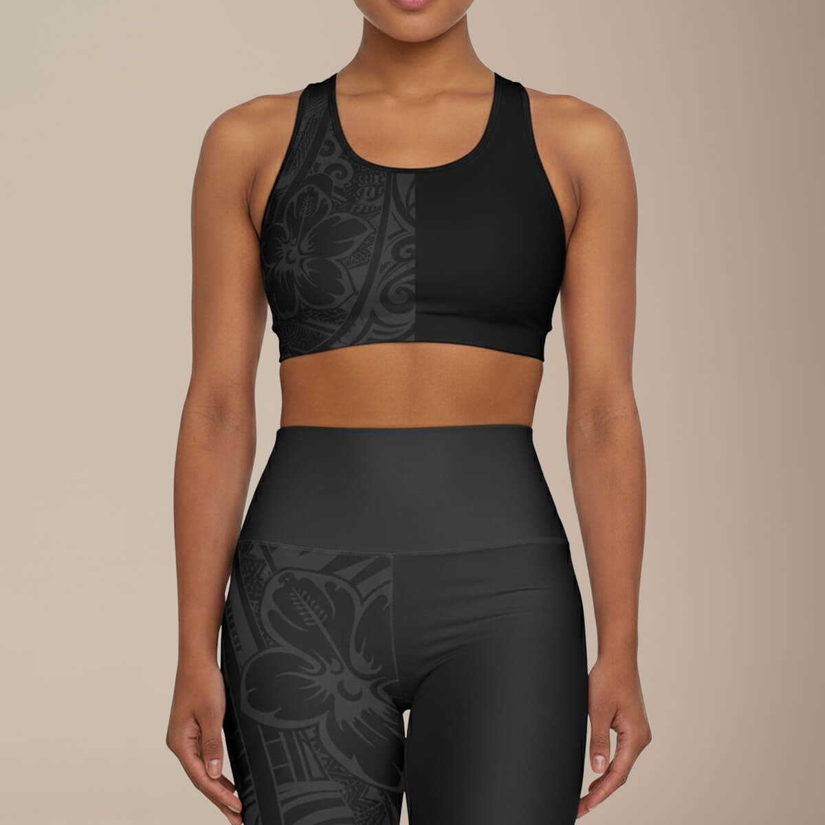 Seamless Sports Bra - Dark Grey - AU/NZ/USA - The Koko Samoa
