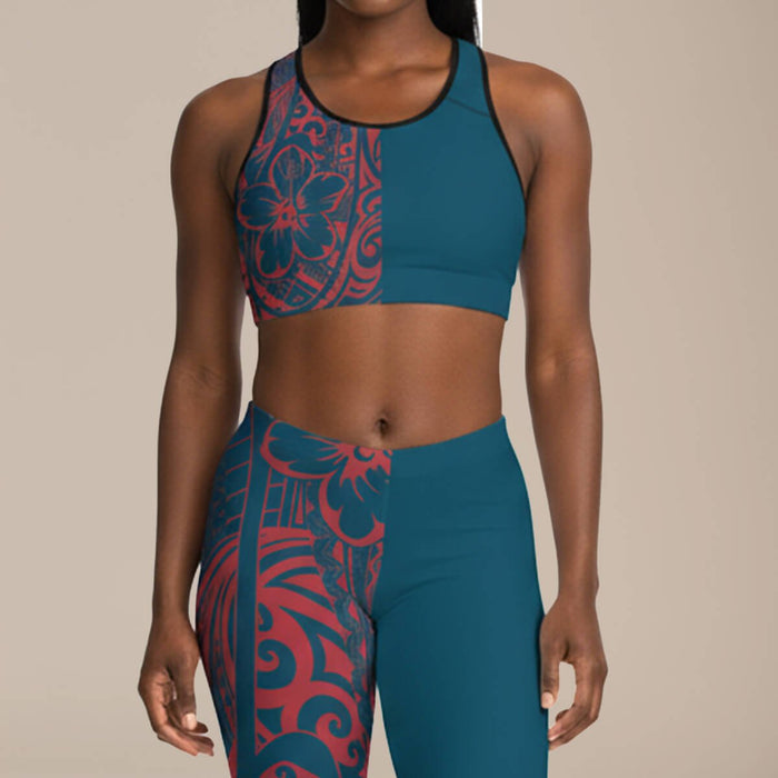 Seamless Sports Bra - Winterberry Blue - AU/NZ/USA - The Koko Samoa