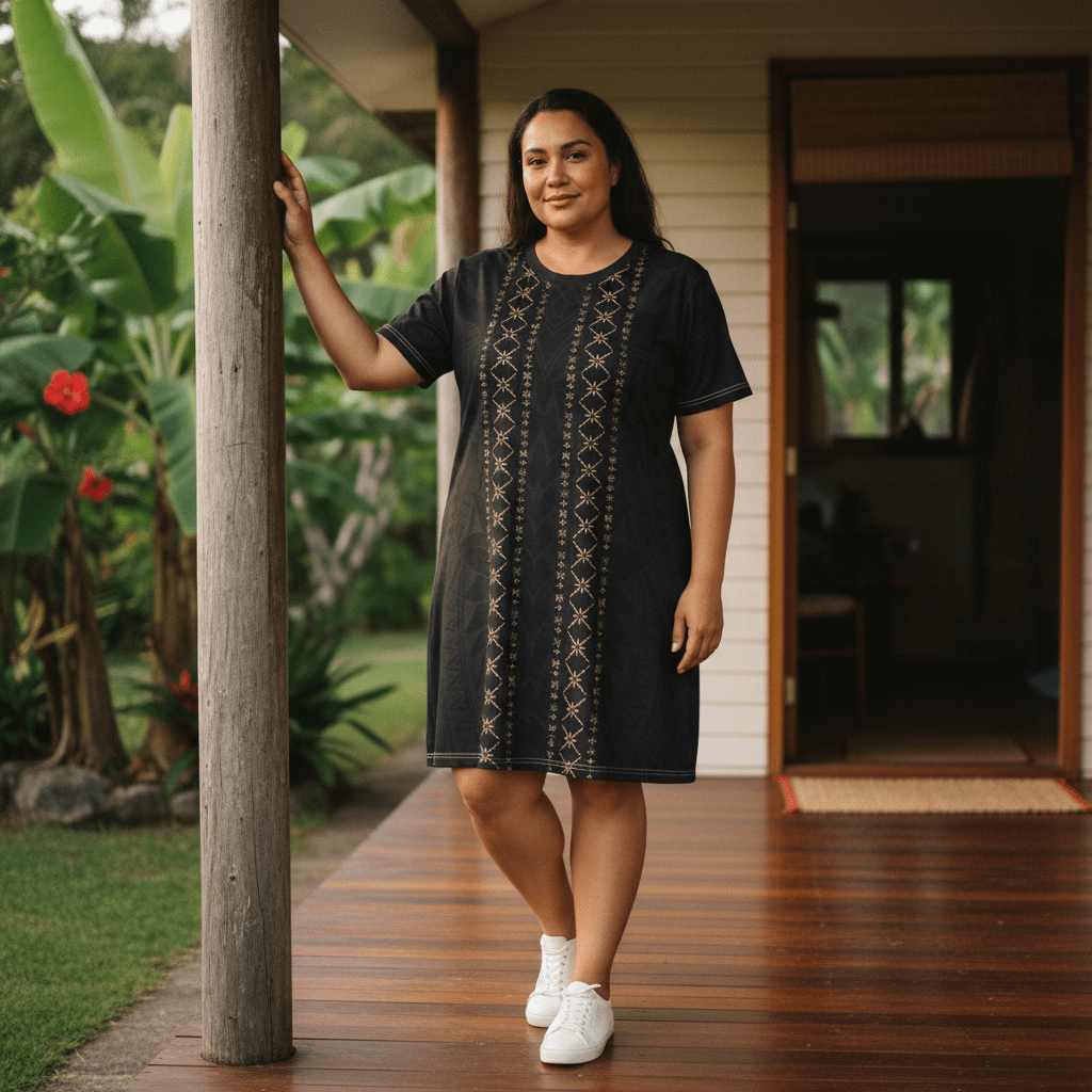 T-Shirt Dress - Malu - AU/NZ/USA - The Koko Samoa