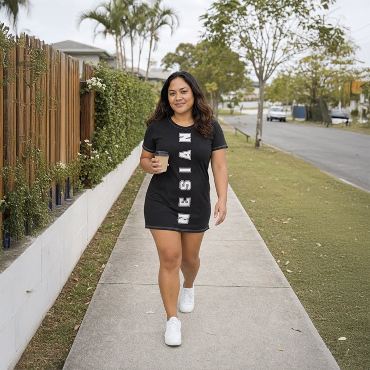 T-Shirt Dress - Nesian Strength - AU/NZ/USA - The Koko Samoa