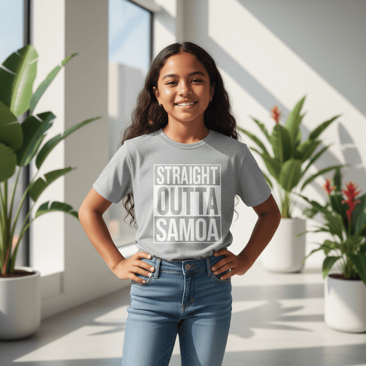 Kids Unisex Tee - Straight Outta Samoa - AU/NZ - The Koko Samoa