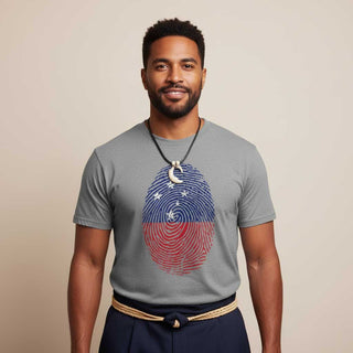 Soft unisex T-shirt from The Print Bar featuring "My Identity AU/NZ" design in athletic heather fabric.