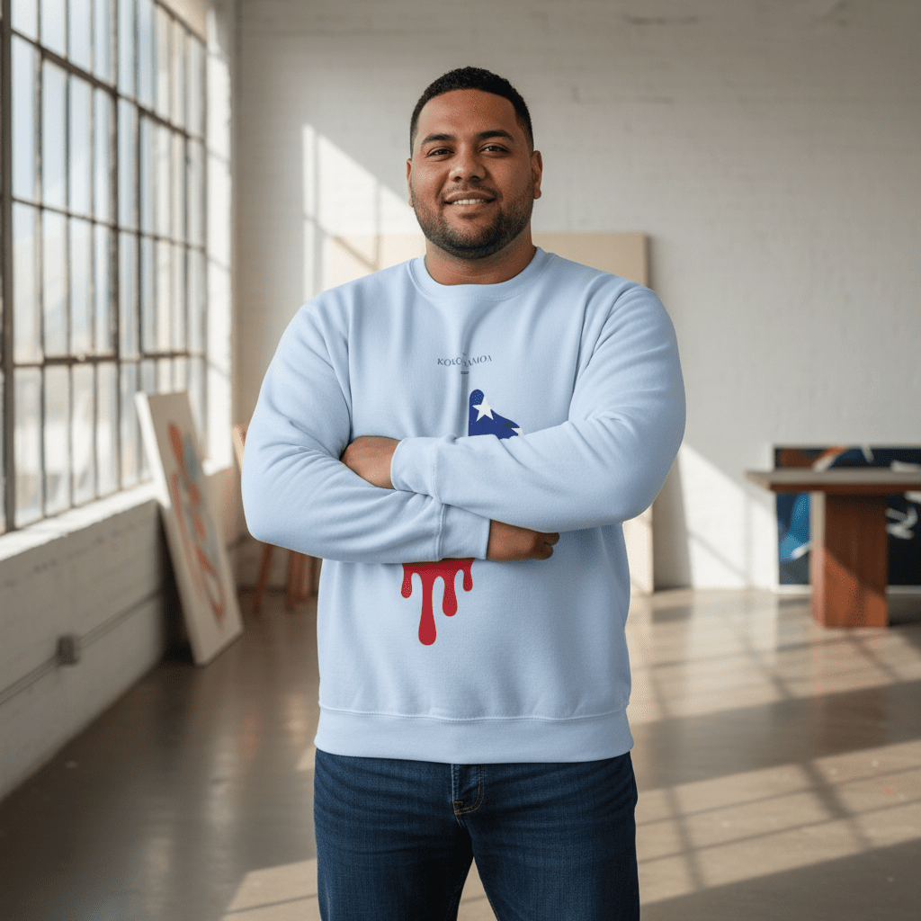 Unisex Heavy Sweatshirt - Samoan Note - AU/NZ/USA - The Koko Samoa
