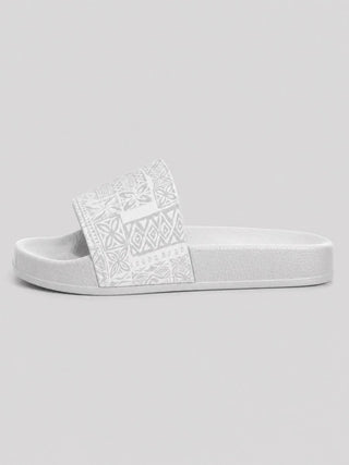 Women's Slide Sandals - White Sunday - The Koko Samoa
