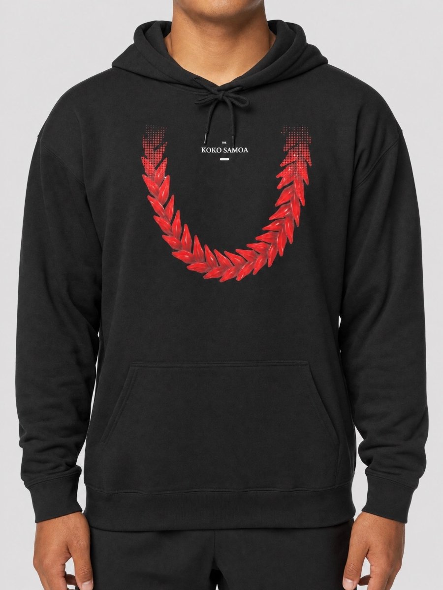 Hoodie in the red Ula Fala print