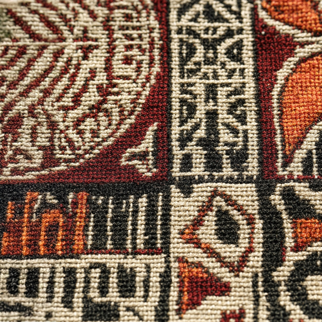 Woven Wall Tapestry - Elei, Samoan Elei print woven tapestry