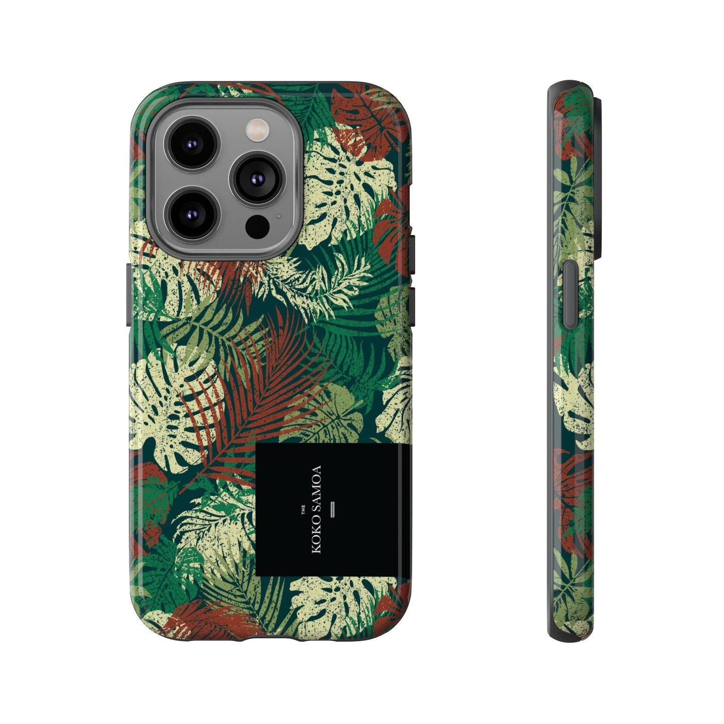 iPhone Tough Phone Case - Tafatafa Greens - AU/NZ/USA