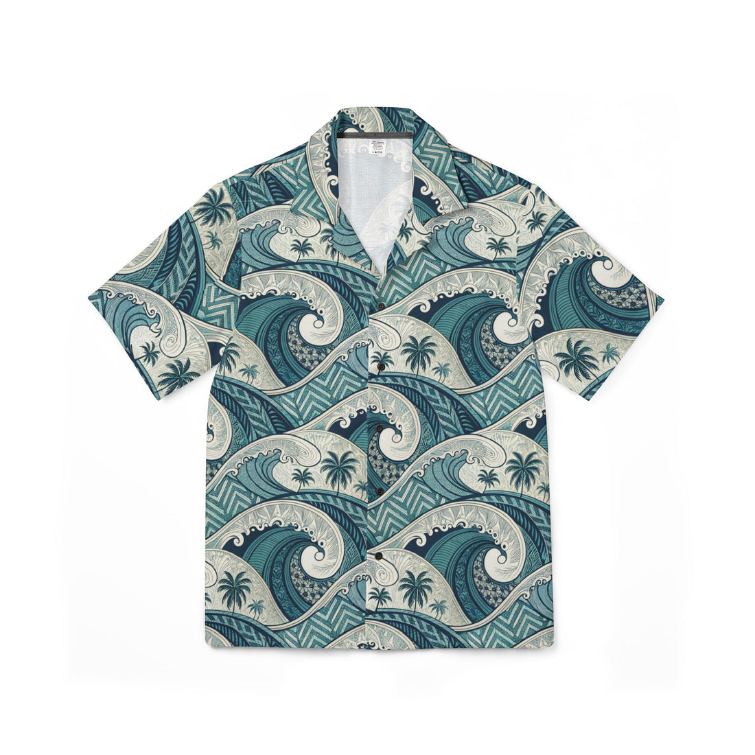 Hawaiian Camp Shirt - Blue Waves - AU/NZ/USA
