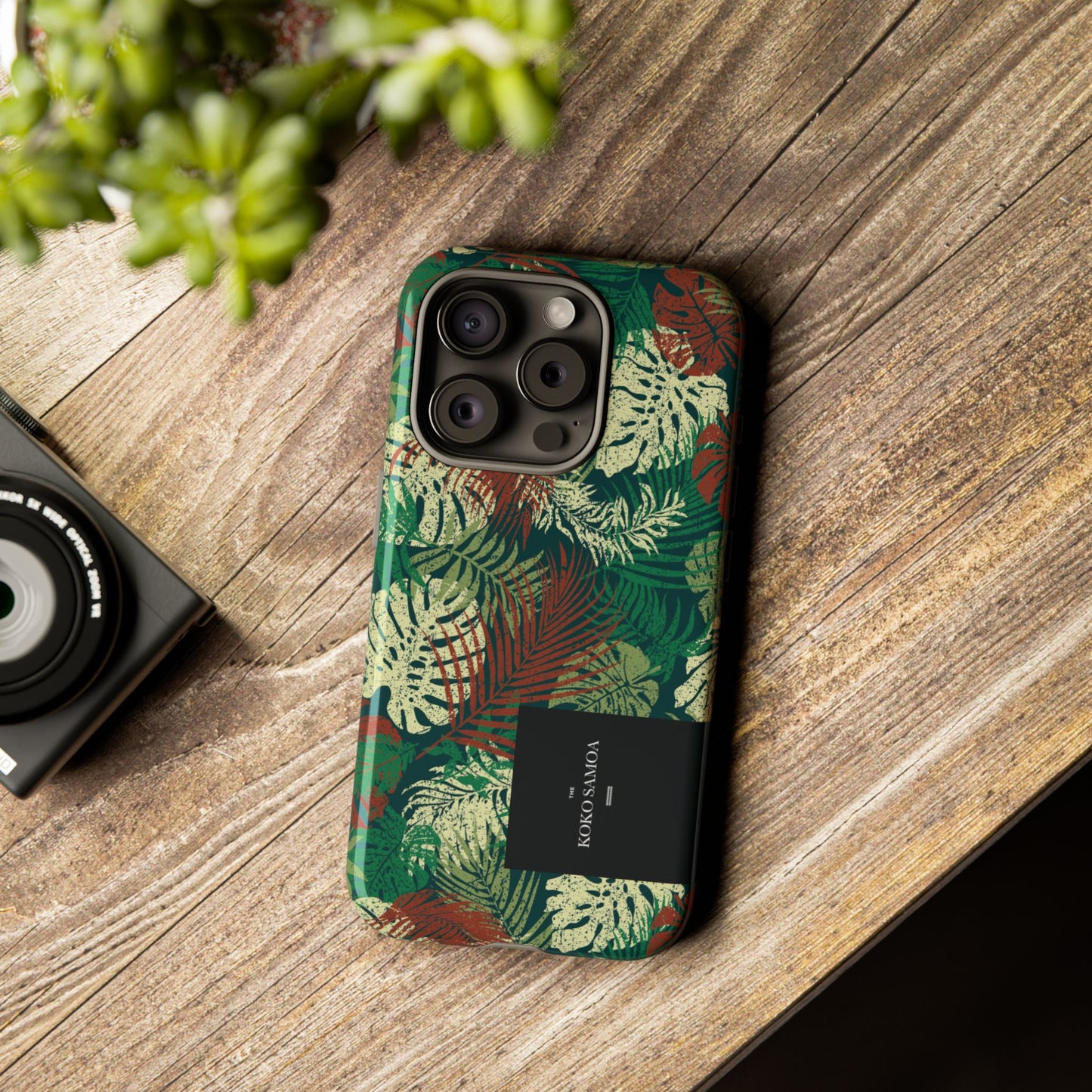 iPhone Tough Phone Case - Tafatafa Greens - AU/NZ/USA