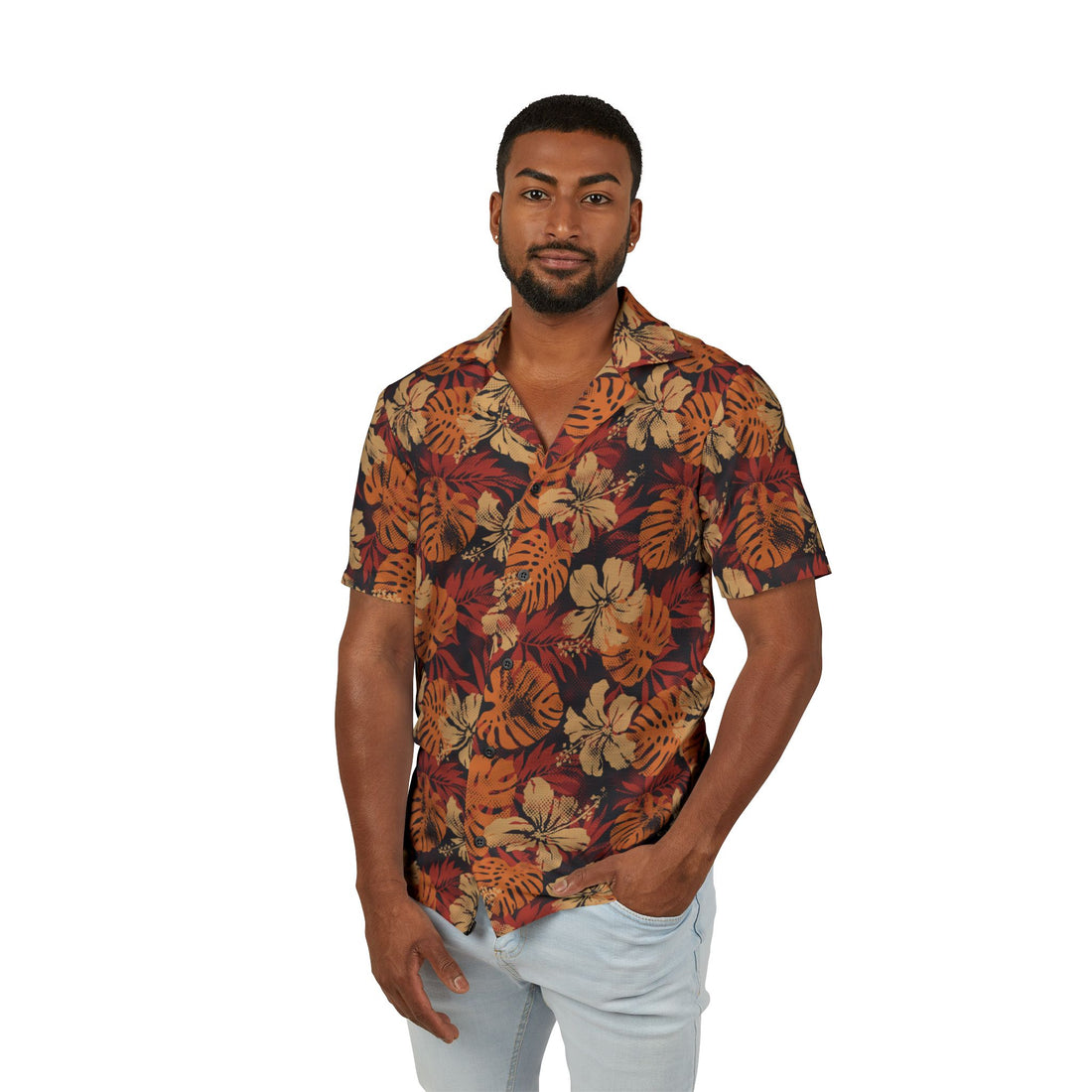 Hawaiian Camp Shirt - Lalomanu Ember - AU/NZ/USA