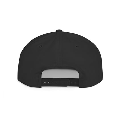 Flat Bill Snapback Hat  — USA USO  - Black Embroidery - AU/NZ/USA