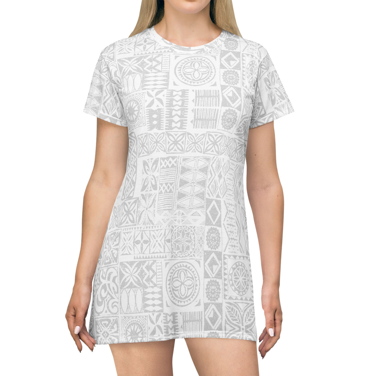 T-Shirt Dress - White Sunday - AU/NZ/USA