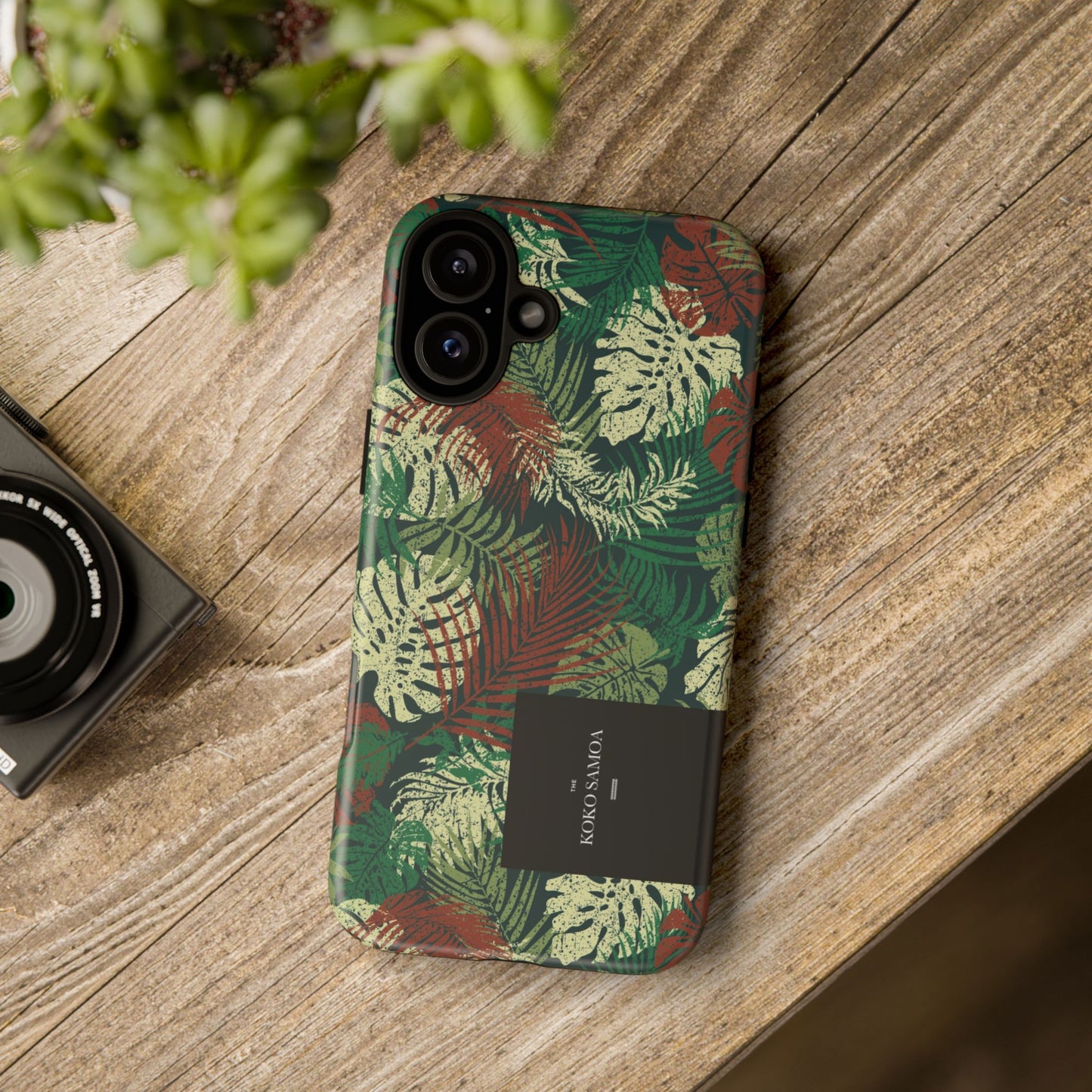 iPhone Tough Phone Case - Tafatafa Greens - AU/NZ/USA