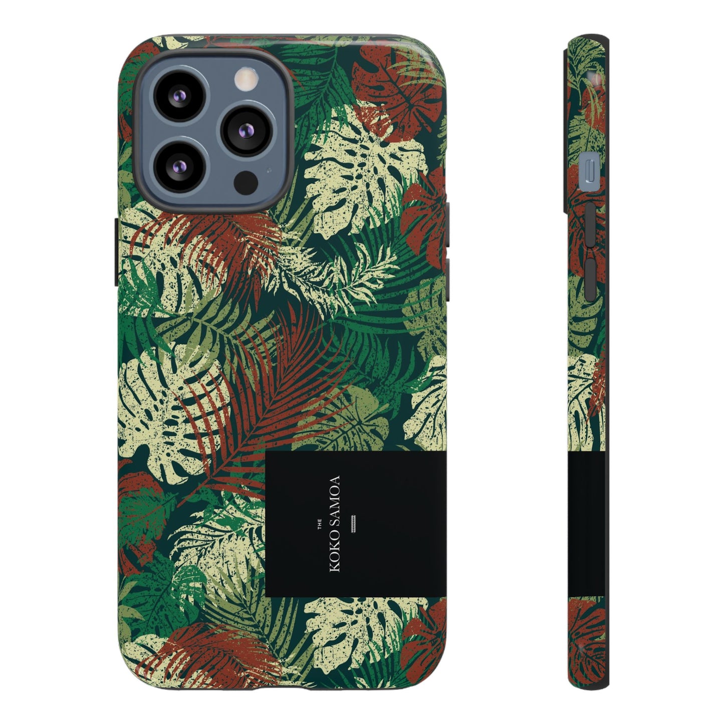 iPhone Tough Phone Case - Tafatafa Greens - AU/NZ/USA