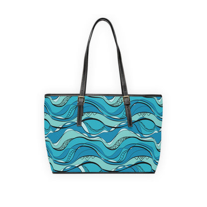 Vegan Leather Shoulder Bag - 685 Collection a- Ocean Wave