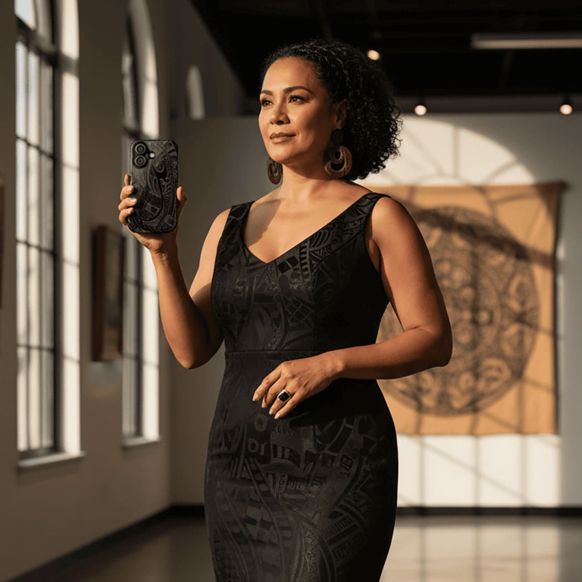 Printify Tough Phone Case Warrior design for AU, NZ, and USA models, featuring a rugged, protective style with bold graphics.