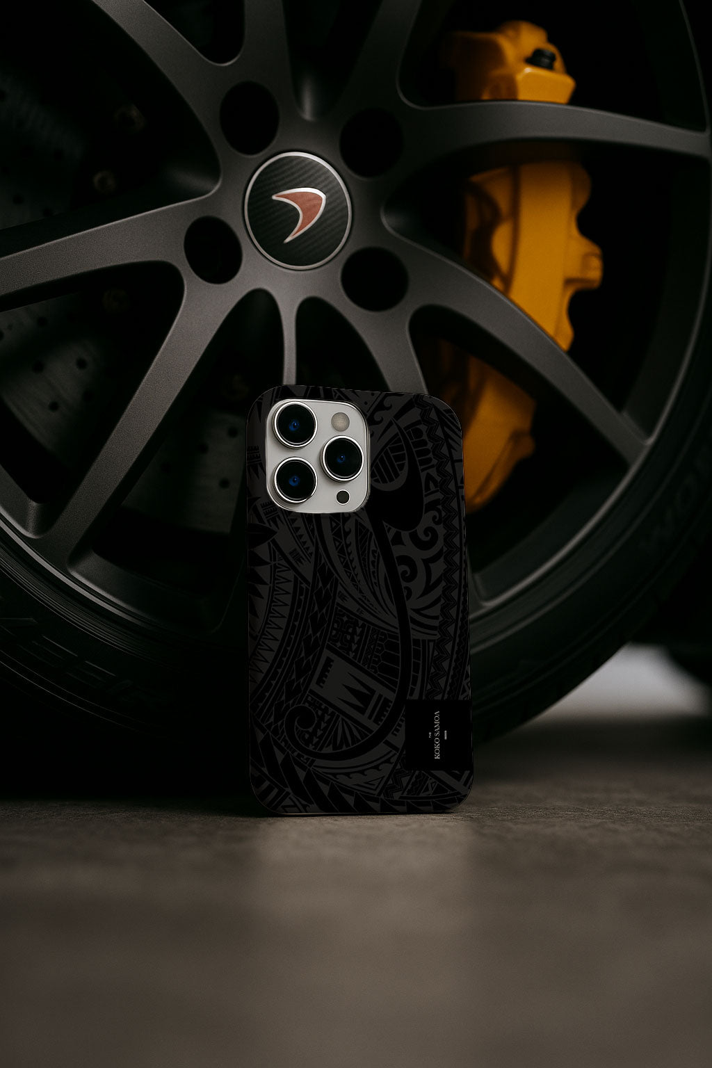 Printify Tough Phone Case Warrior design for AU, NZ, and US fits an iPhone or smartphone, featuring a rugged, protective style.