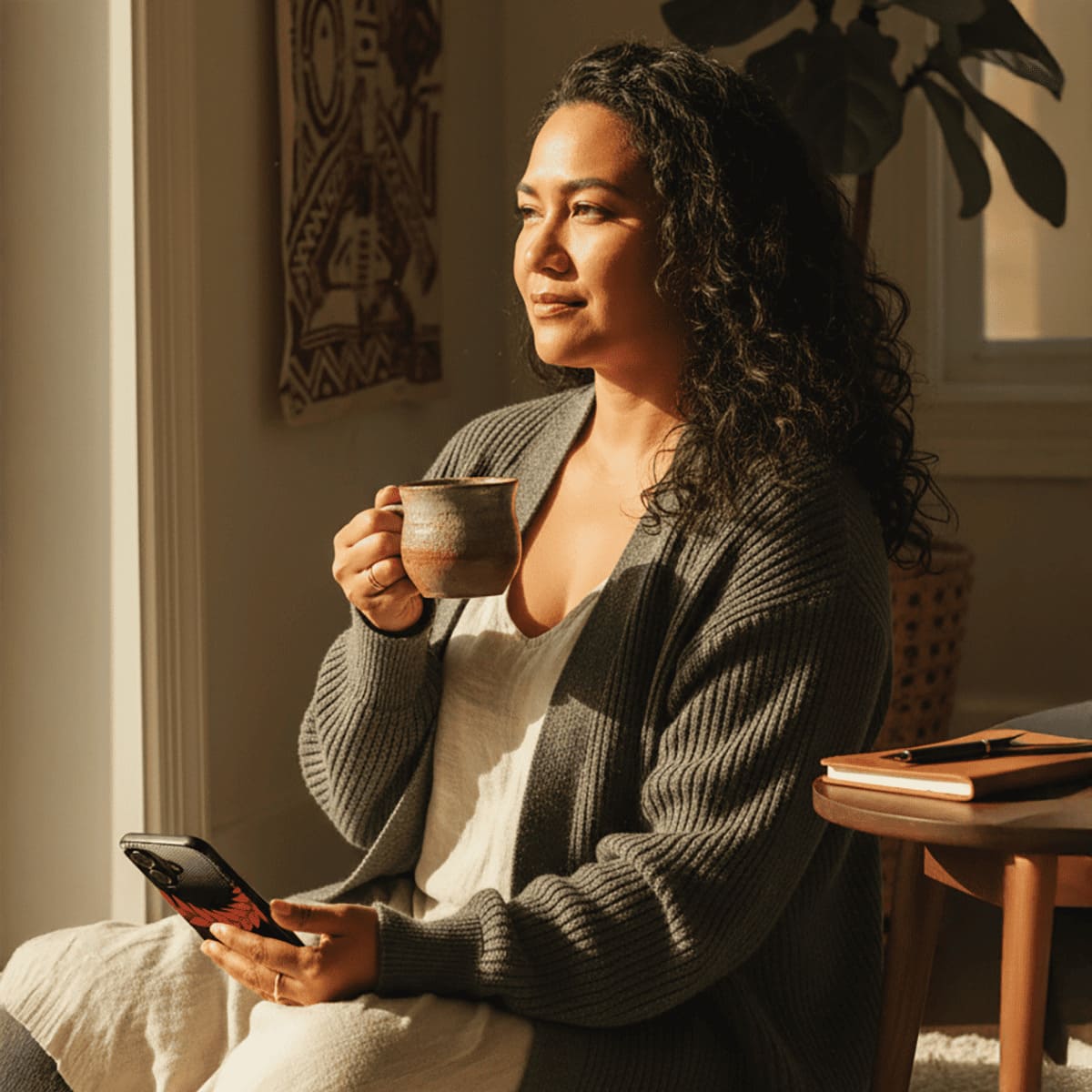 Printify Tough Phone Case for Ula Fala, designed for AU/NZ/USA, featuring a durable protective cover with vibrant print design.