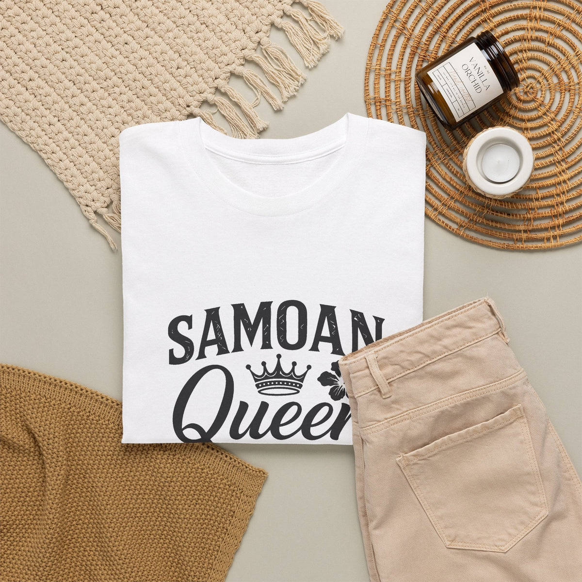 Samoan Queen heavyweight unisex tee