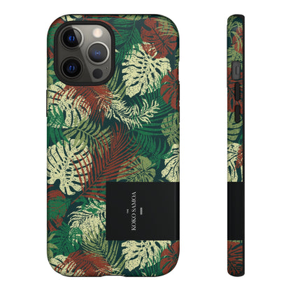 iPhone Tough Phone Case - Tafatafa Greens - AU/NZ/USA