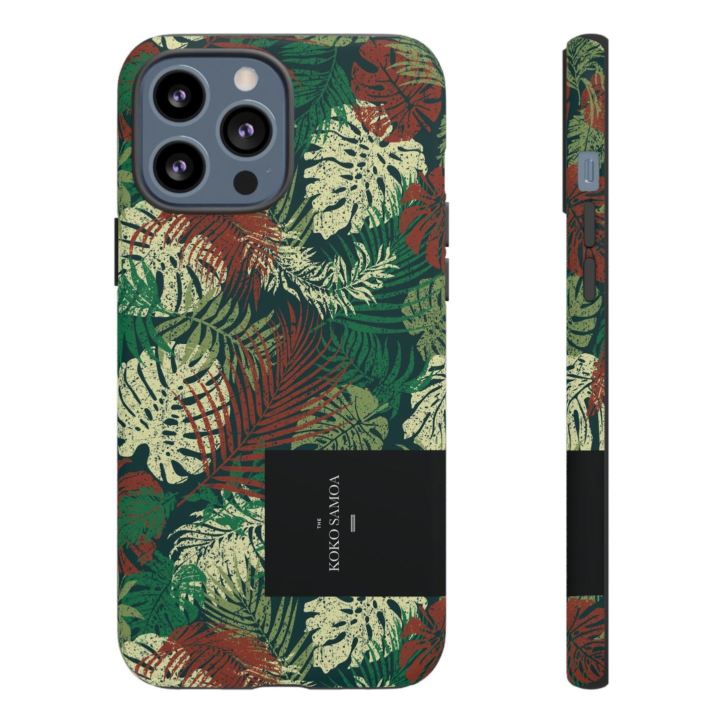 iPhone Tough Phone Case - Tafatafa Greens - AU/NZ/USA