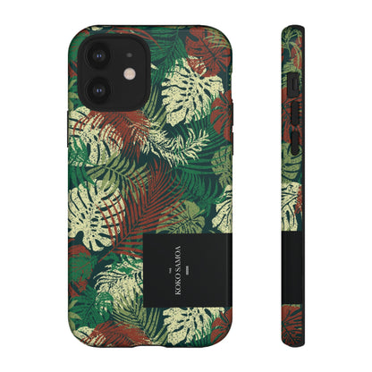 iPhone Tough Phone Case - Tafatafa Greens - AU/NZ/USA