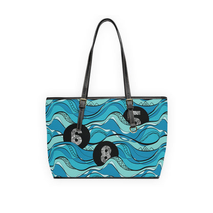 Vegan Leather Shoulder Bag - 685 Collection a- Ocean Wave