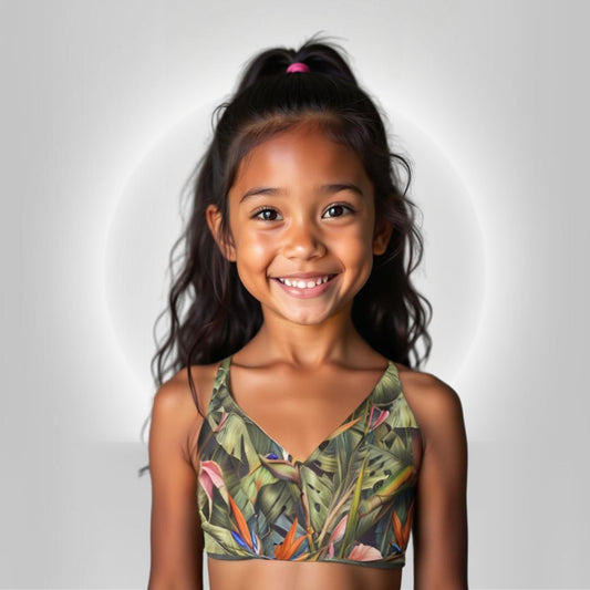 Girls' Double-Lined Seamless Sports Bra - Botanica - AU/NZ/USA