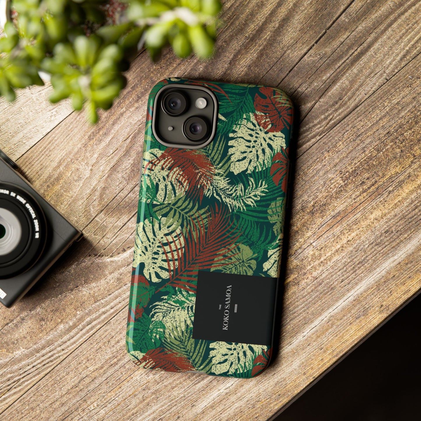 iPhone Tough Phone Case - Tafatafa Greens - AU/NZ/USA