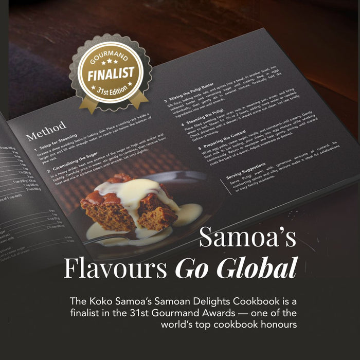 Hardcover A4 - Samoan Delights: 24 Samoan Recipes Cookbook Expanded Edition - Vol1 + Vol2 Combined - AU/NZ/USA