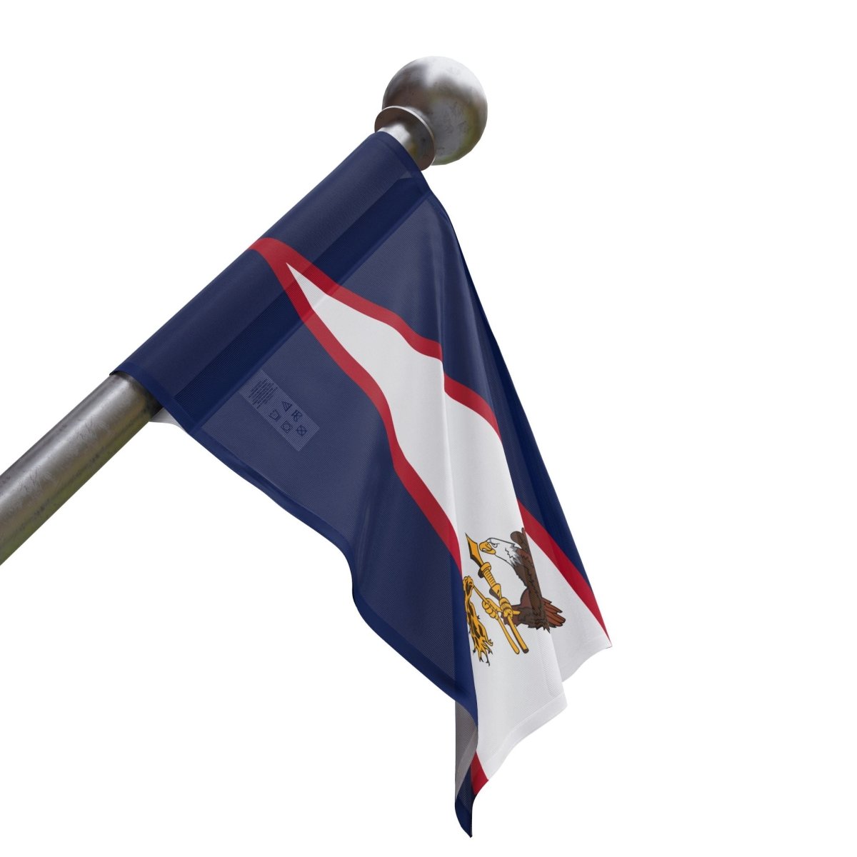 American Samoan flag home decor by Colorway, featuring vibrant red, blue, and white colors with the Samoa emblem.