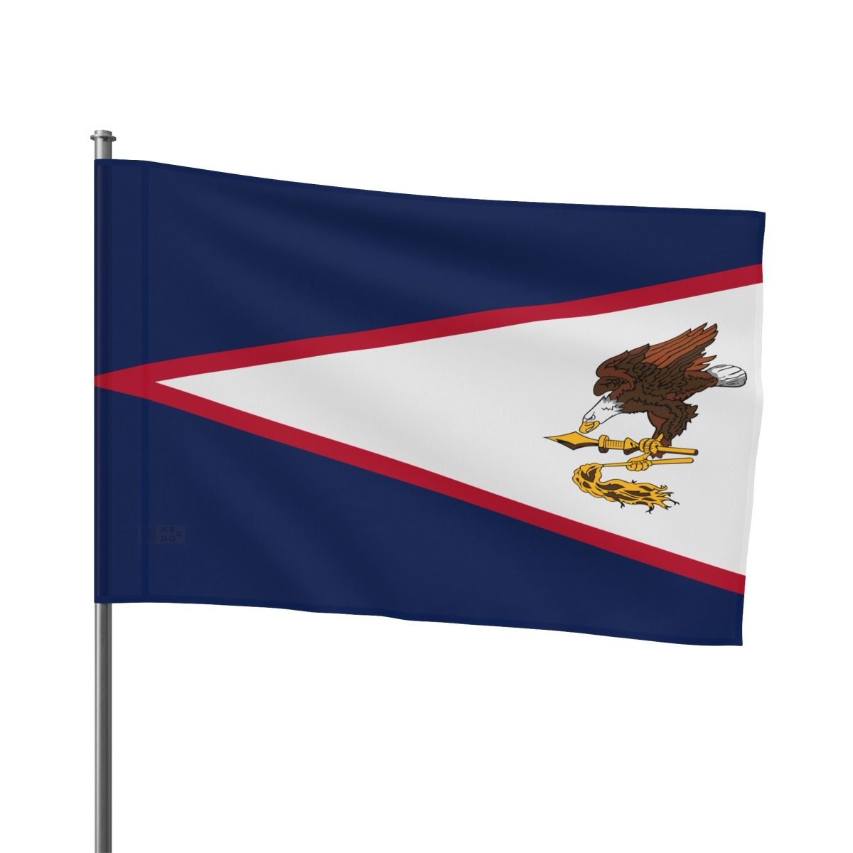 American Samoan flag home decor in vibrant colors by Colorway, featuring the design of the American Samoa flag.